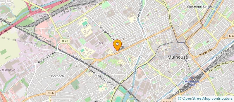 localisation de l'entreprise MONSIEUR L'HAFID ZERROUKI  MULHOUSE