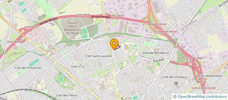 localisation de l'entreprise MONSIEUR L'HAMED ABBAD  LENS