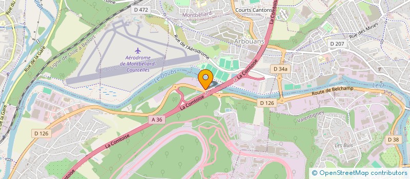 localisation de l'entreprise MONSIEUR L HOCINE CHERGUI  VOUJEAUCOURT