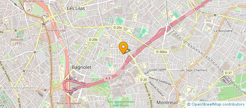 localisation de l'entreprise MONSIEUR L HOCINE DJEBBAR  BAGNOLET