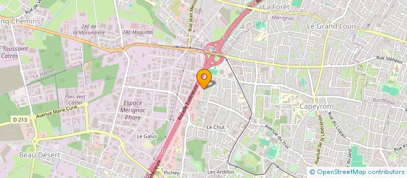 localisation de l'entreprise MONSIEUR LA HENGA  MERIGNAC