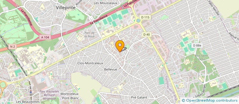 localisation de l'entreprise MONSIEUR LAALA RACHI à VILLEPINTE