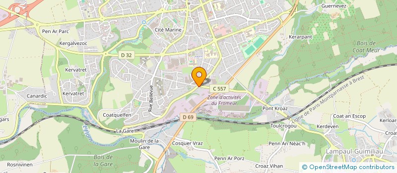 localisation de l'entreprise MONSIEUR LAARBI BENASSOU à LANDIVISIAU