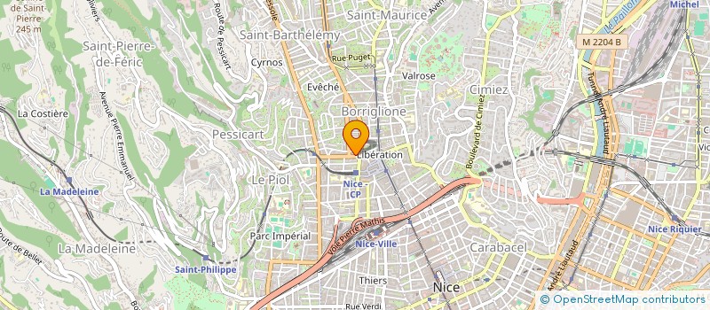 localisation de l'entreprise MONSIEUR LAAZIZ BELHAJ à NICE