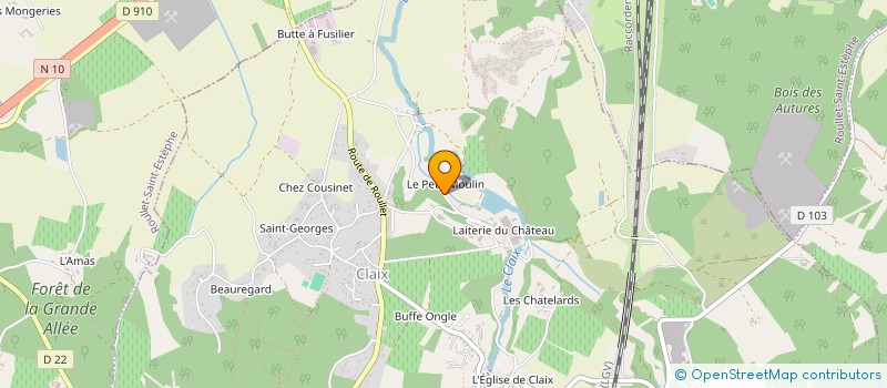 localisation de l'entreprise MONSIEUR LADISLAS COMBEUIL à CLAIX