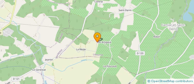 localisation de l'entreprise MONSIEUR LADISLAS DUBROCA  CAMIAC-ET-SAINT-DENIS