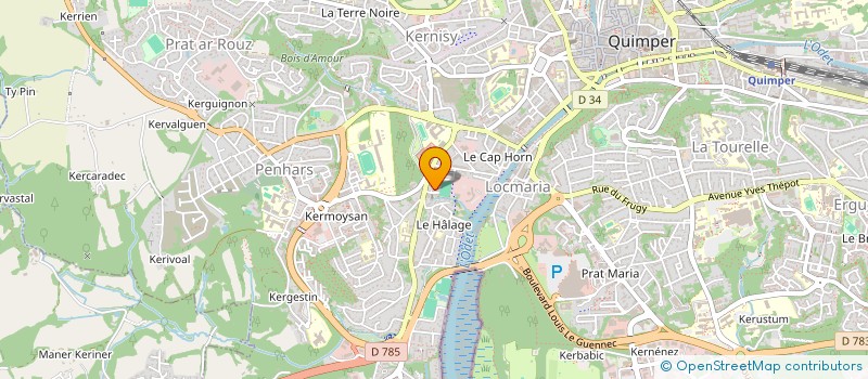 localisation de l'entreprise MONSIEUR LADISLAV KOTLAR à QUIMPER