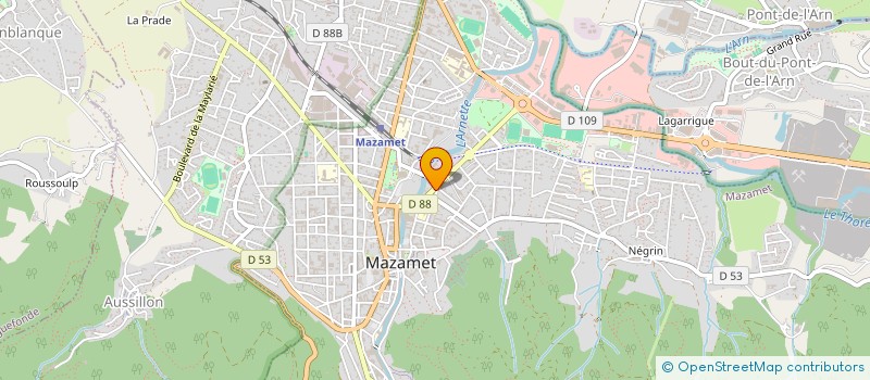 localisation de l'entreprise MONSIEUR LADISLAV MAL'AR  MAZAMET