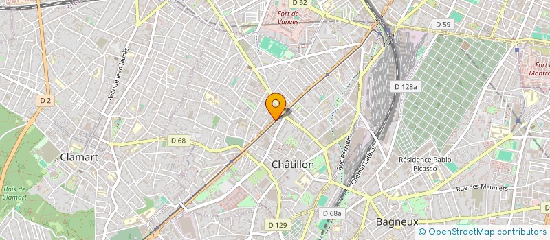 localisation de l'entreprise MONSIEUR LADJ ABDELKRIM MOURAD  CHATILLON