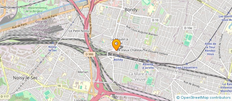 localisation de l'entreprise MONSIEUR LADJI CAMARA  BONDY