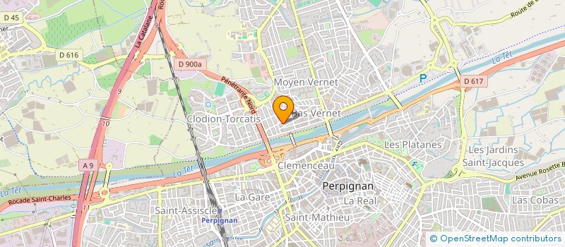 localisation de l'entreprise MONSIEUR LADJI DIBAGA  PERPIGNAN