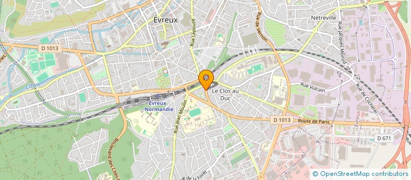 localisation de l'entreprise MONSIEUR LADJI NIAKATE  EVREUX