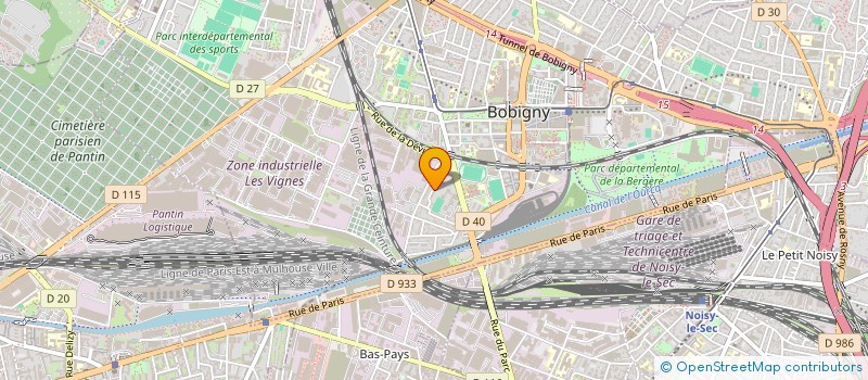 localisation de l'entreprise MONSIEUR LADJI TANGOUDIA  BOBIGNY