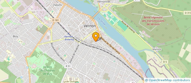 localisation de l'entreprise MONSIEUR LADJIE NIAKATE  VERNON