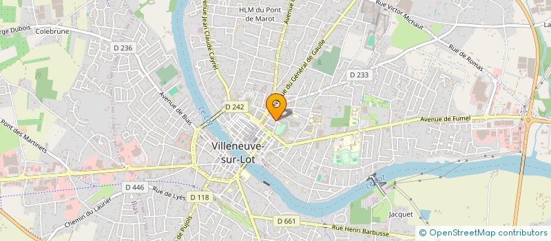 localisation de l'entreprise MONSIEUR LADYS POUGET  VILLENEUVE-SUR-LOT