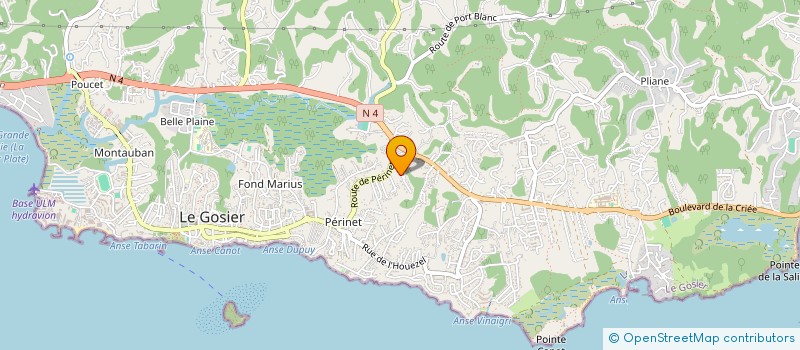 localisation de l'entreprise MONSIEUR LAEL DEROCHE  LE GOSIER