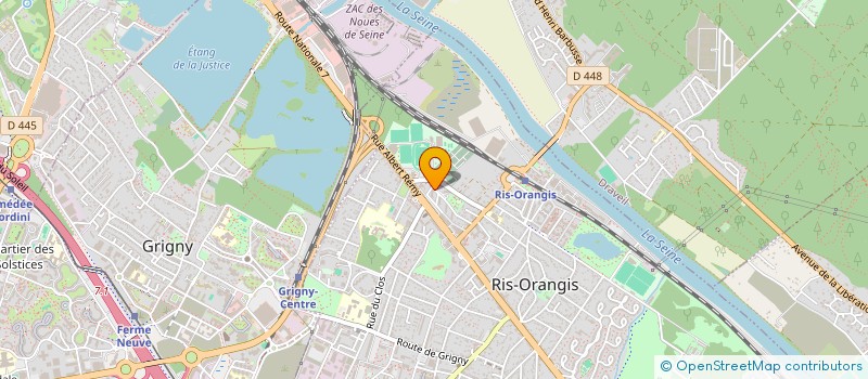 localisation de l'entreprise MONSIEUR LAFLEUR DJONGOUE  RIS-ORANGIS