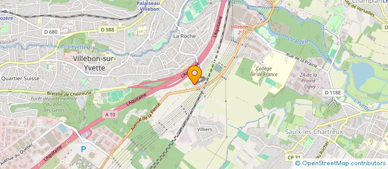 localisation de l'entreprise MONSIEUR LAGHBAJI CHOUIKHA  VILLEBON-SUR-YVETTE