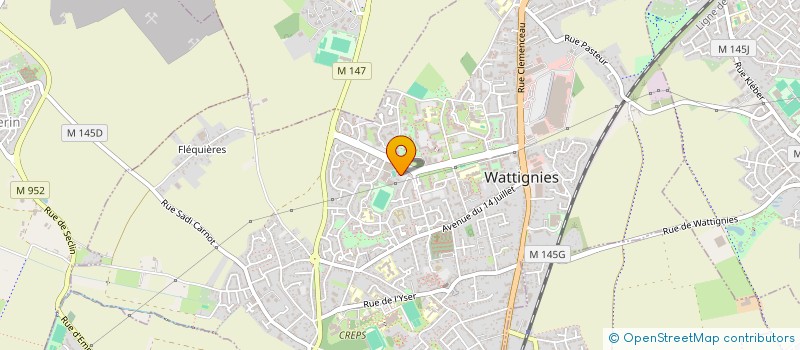 localisation de l'entreprise MONSIEUR LAHBIB ZANZAN  WATTIGNIES