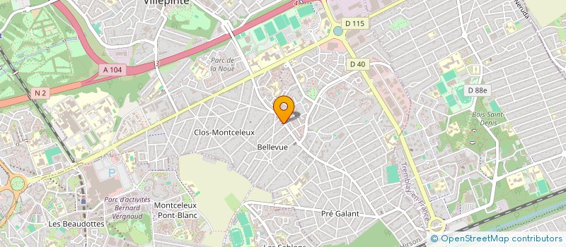 localisation de l'entreprise MONSIEUR LAHCEN AIT BOUCHE  VILLEPINTE