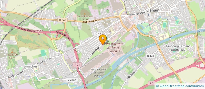 localisation de l'entreprise MONSIEUR LAHCEN BACHATI  DENAIN