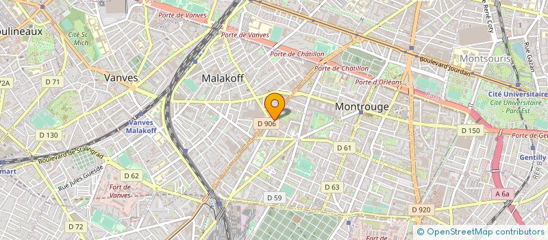 localisation de l'entreprise MONSIEUR LAHCEN BAGNANE  MONTROUGE