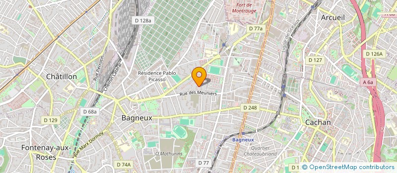 localisation de l'entreprise MONSIEUR LAHCEN BOUKSIM à BAGNEUX