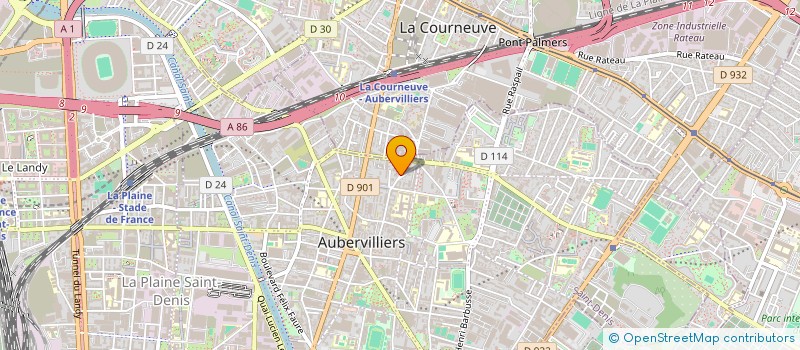 localisation de l'entreprise MONSIEUR LAHCEN EL MOUMNI  AUBERVILLIERS