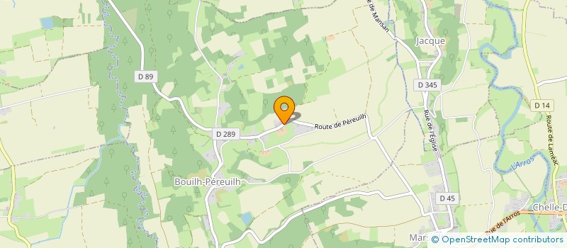 localisation de l'entreprise MONSIEUR LAHCEN OUKHETTI  BOUILH-PEREUILH