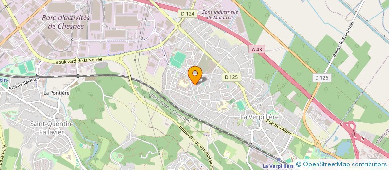 localisation de l'entreprise MONSIEUR LAHCEN TAYAA  LA VERPILLIERE