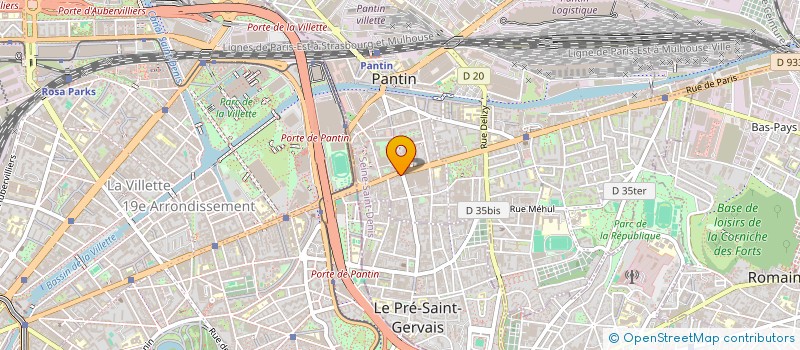 localisation de l'entreprise MONSIEUR LAHCENE BOUHORMA  PANTIN
