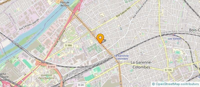 localisation de l'entreprise MONSIEUR LAHCENE LAKHEL  COLOMBES