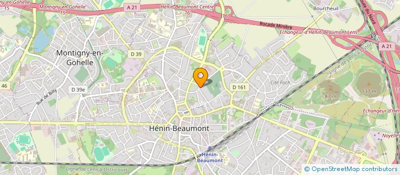 localisation de l'entreprise MONSIEUR LAHCENE MAZOUZ  HENIN-BEAUMONT