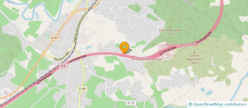 localisation de l'entreprise MONSIEUR LAHCENE MEDKOUR à VIDAUBAN