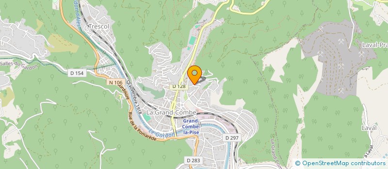 localisation de l'entreprise MONSIEUR LAHCENE NAMAR  LA GRAND-COMBE