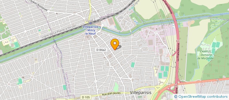 localisation de l'entreprise MONSIEUR LAHCENE SEBIANE  VILLEPARISIS