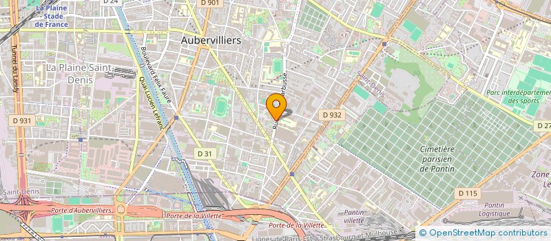 localisation de l'entreprise MONSIEUR LAHCNN DBIBARH  AUBERVILLIERS