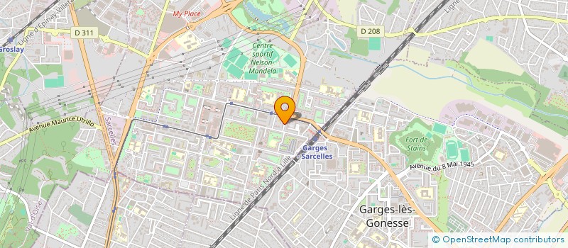 localisation de l'entreprise MONSIEUR LAHLOU ARHAB  SARCELLES