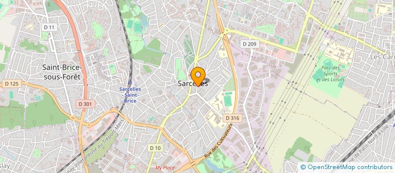 localisation de l'entreprise MONSIEUR LAHLOU BELLA à SARCELLES