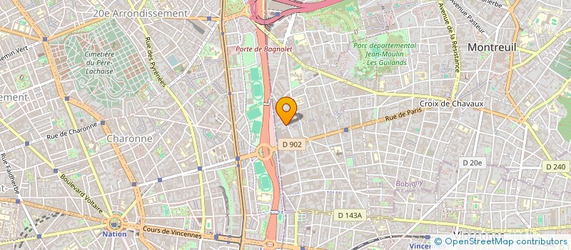 localisation de l'entreprise MONSIEUR LAHLOU BETROUNE à BAGNOLET