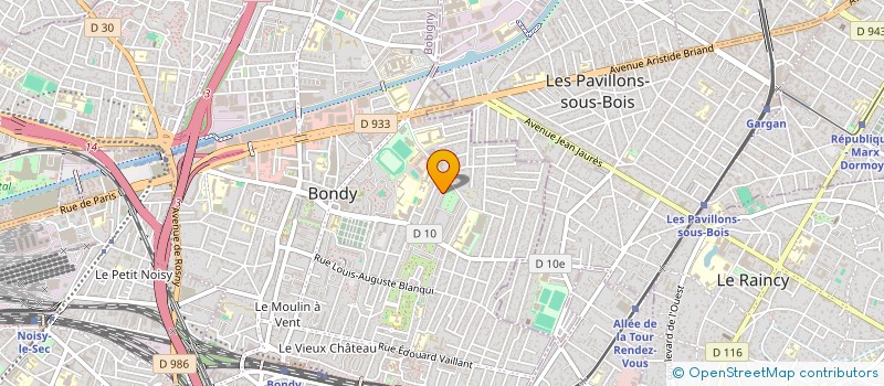 localisation de l'entreprise MONSIEUR LAHOUARI ADJIB  BONDY