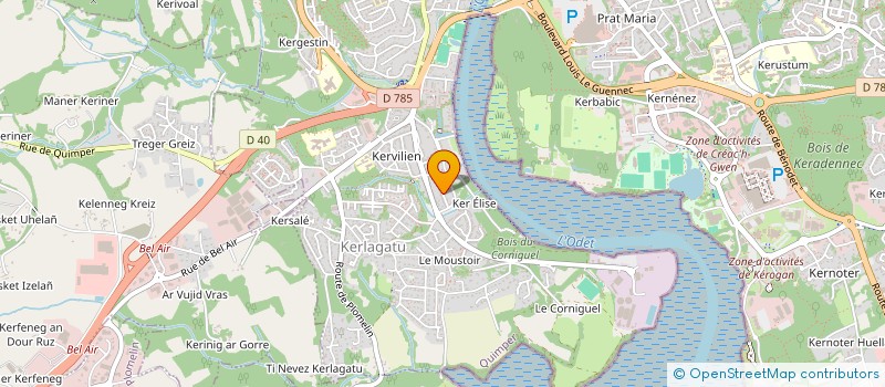 localisation de l'entreprise MONSIEUR LAHOUARI BACHAOU  QUIMPER