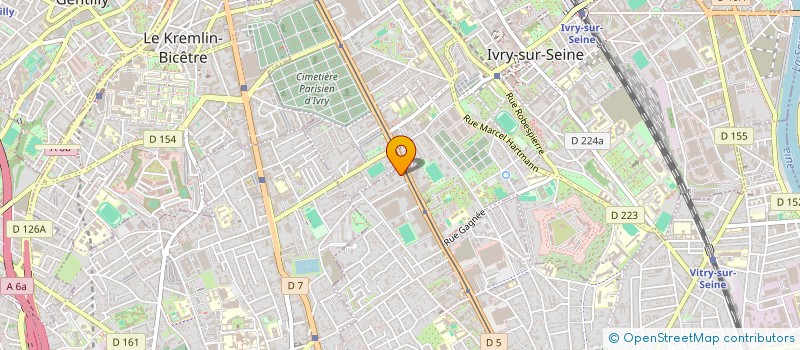 localisation de l'entreprise MONSIEUR LAHOUARI BEKRADDA  VITRY-SUR-SEINE