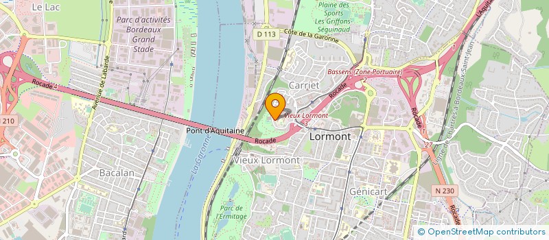 localisation de l'entreprise MONSIEUR LAHOUARI BELKHIR  LORMONT