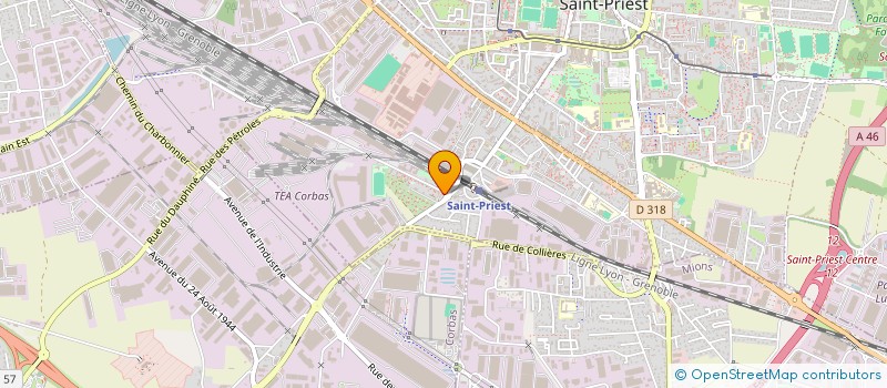 localisation de l'entreprise MONSIEUR LAHOUARI BELLEMOU  SAINT-PRIEST