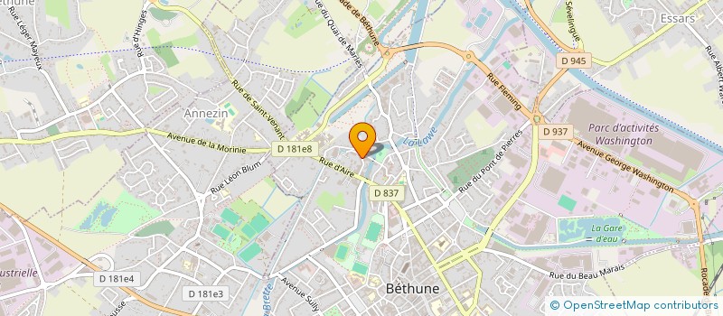 localisation de l'entreprise MONSIEUR LAHOUARI BEN MECHTA  BETHUNE