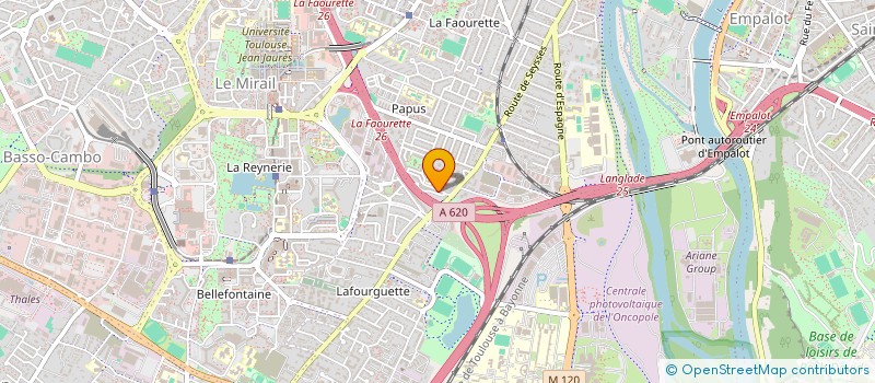 localisation de l'entreprise MONSIEUR LAHOUARI BENCHAREF  TOULOUSE