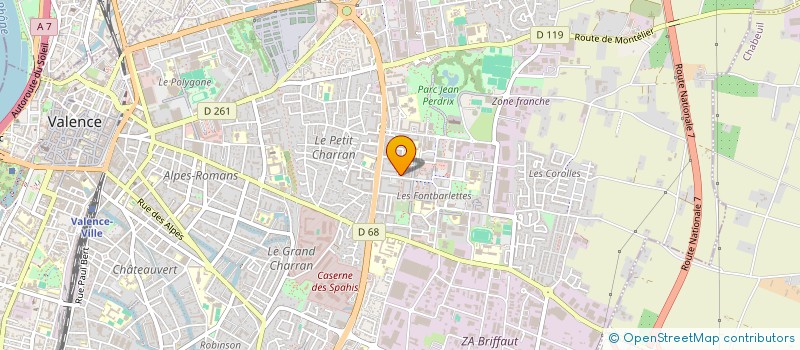 localisation de l'entreprise MONSIEUR LAHOUARI FREIFER à VALENCE