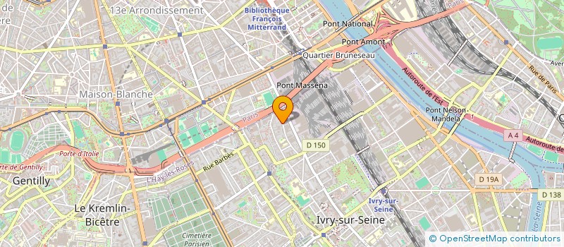 localisation de l'entreprise MONSIEUR LAHOUARI HADJ AHMED  IVRY SUR SEINE