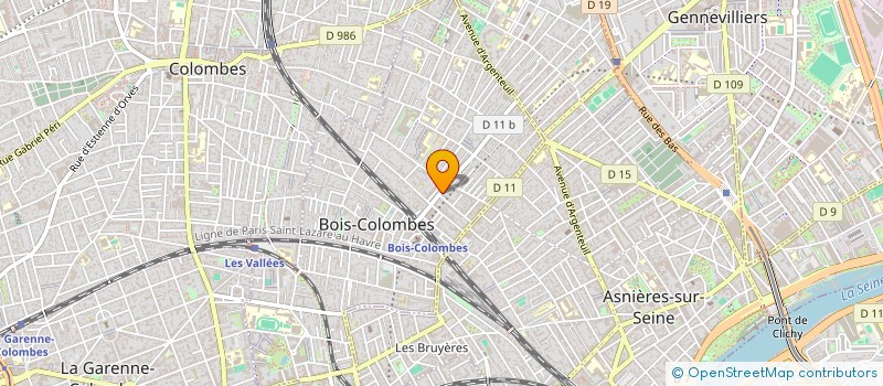 localisation de l'entreprise MONSIEUR LAHOUARI HAMIDA à BOIS-COLOMBES
